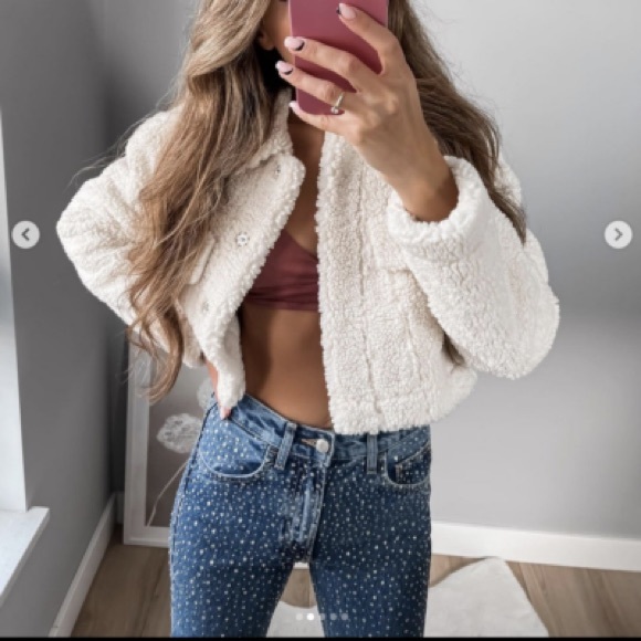 Zara embellished shiny jeans - Picture 3 of 9